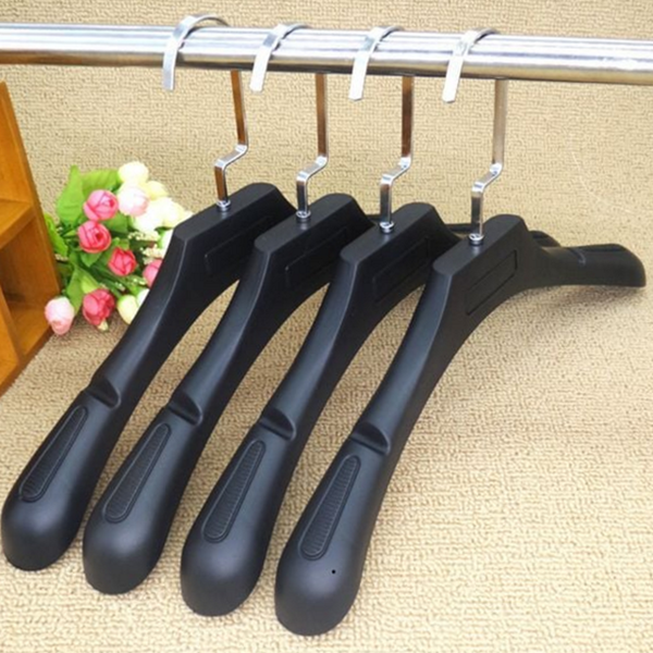 두꺼운 논슬립 옷걸이 와이드 미끄럼 방지 옷걸이 코트 정장 어깨 - 상품 이미지