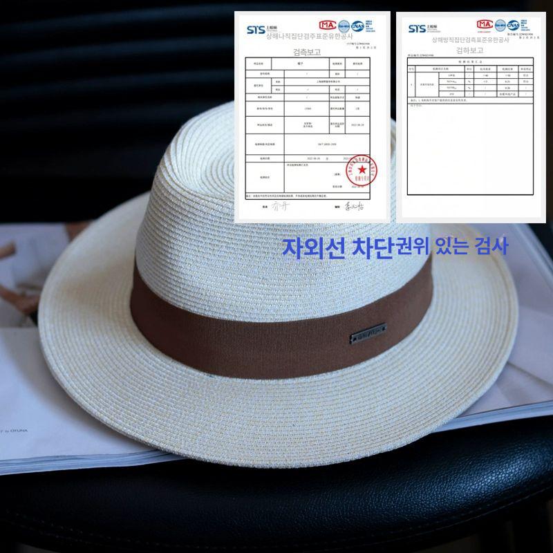 중절모 페도라 남성 빅사이즈 보터햇 신사 대두 남성용 여름 밀집 남자 빅 중절 파나마햇 - 상세 이미지 4