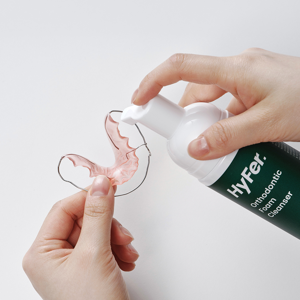 [불만족시 100% 환불보장] 하이퍼 틀니세정제 교정기세정제 교정유지장치 세정제 투명 150ml - 상세 이미지 2