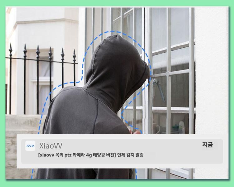 방범용 태양광 감시카메라 듀얼 고화질 네트워크포트포함 야외 실내외 농막 모형 야간 - 상세 이미지 5