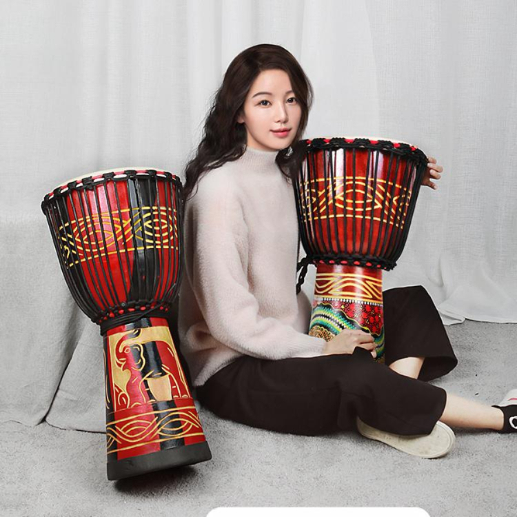 젬베 핸드드럼 아프리카 입문자 말 북 전통 손 음색업그레이드 타악기 코끼리 공연용 드럼 - 상품 이미지