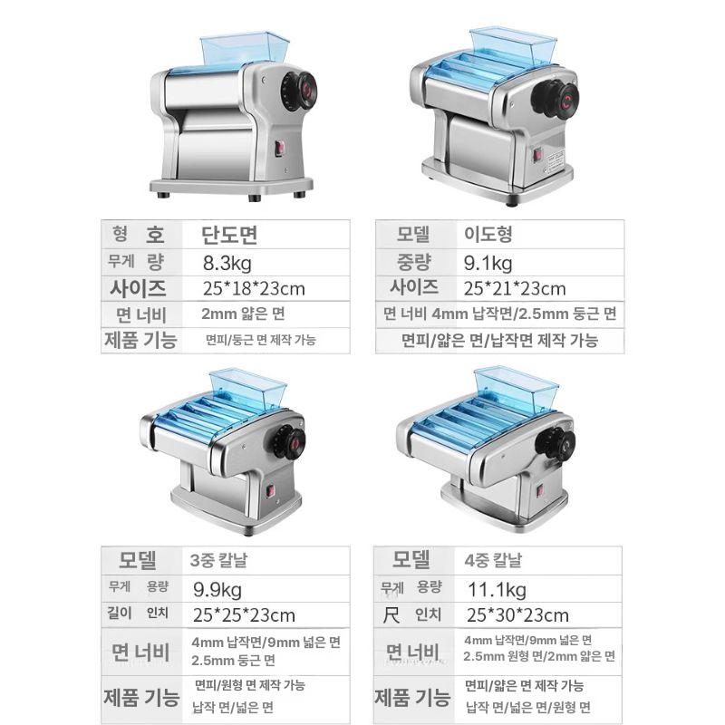 업소용 제면기 자동 만두피 국수기계 면기 상업용 파스타머신 누들메이커 - 상세 이미지 4