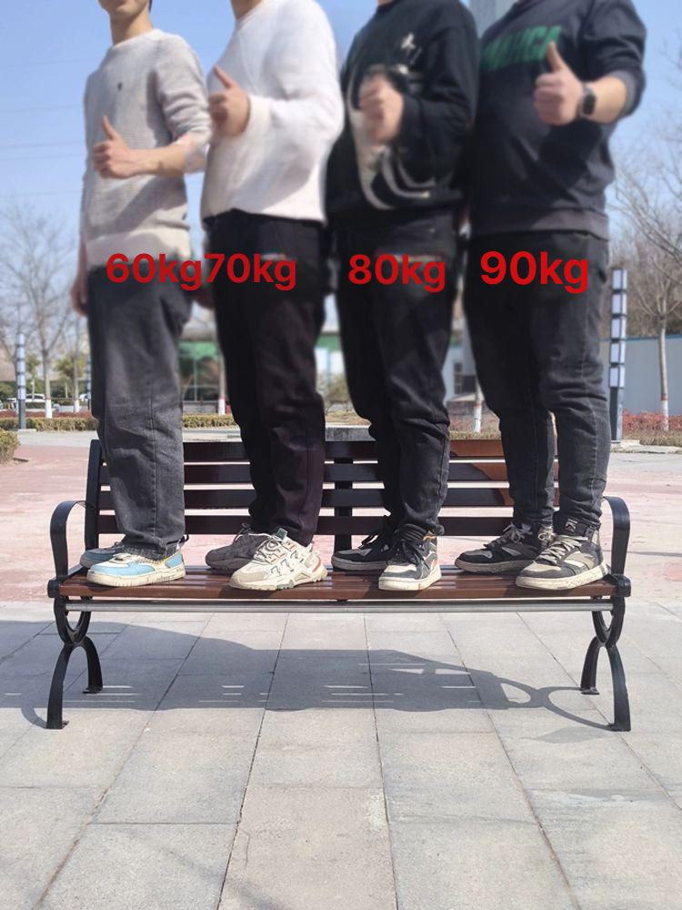 야외 벤치 공원 의자 쉼터 발코니 테라스 카페 광장 등받이 휴게 가든 - 상세 이미지 4