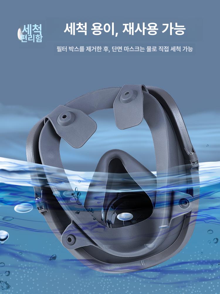 산업용 전면형 마스크 도장 본체 페인트 방진 방독면 방독필터 산업용마스크 안전보호구 - 상세 이미지 4