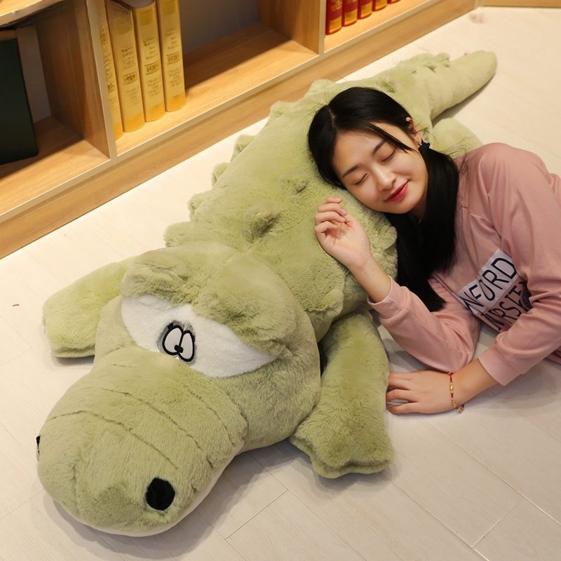 악어 인형 바디필로우 푹신한 모찌 부드러운 임산부 다리베개 꿀잠 숙면 롱쿠션 전신베개 - 상세 이미지 4