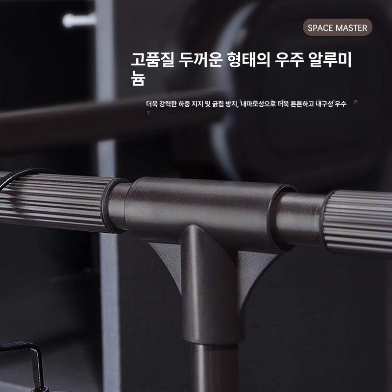 반자동 옷걸이 리프트 행거 풀다운 옷장 내부 의류수납 공간절약 승강식 - 상세 이미지 3