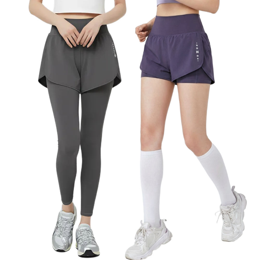올리즌 여성 반바지레깅스 투인원 숏 9부 레깅스 - 최저가 8,300원