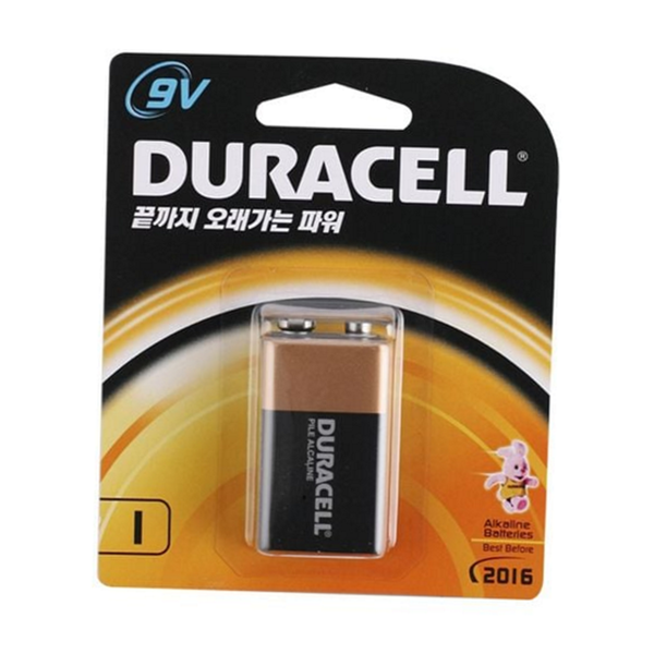 오래가는 9v 건전지 알카라인 사각 건전지 생활용 배터리 일회용 - 상품 이미지