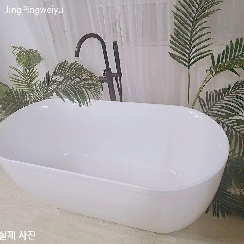 아크릴 독립식욕조 반신욕 고급 마사지 풀빌라 고급욕조 전신 유럽식 욕조 수전 독립식 - 상세 이미지 4