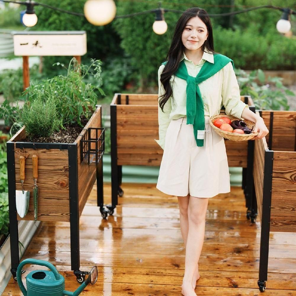 스틸프레임 롱다리 플랜트박스 대형 대형화분 박스 텃밭상자 인테리어 화단 - 상세 이미지 3