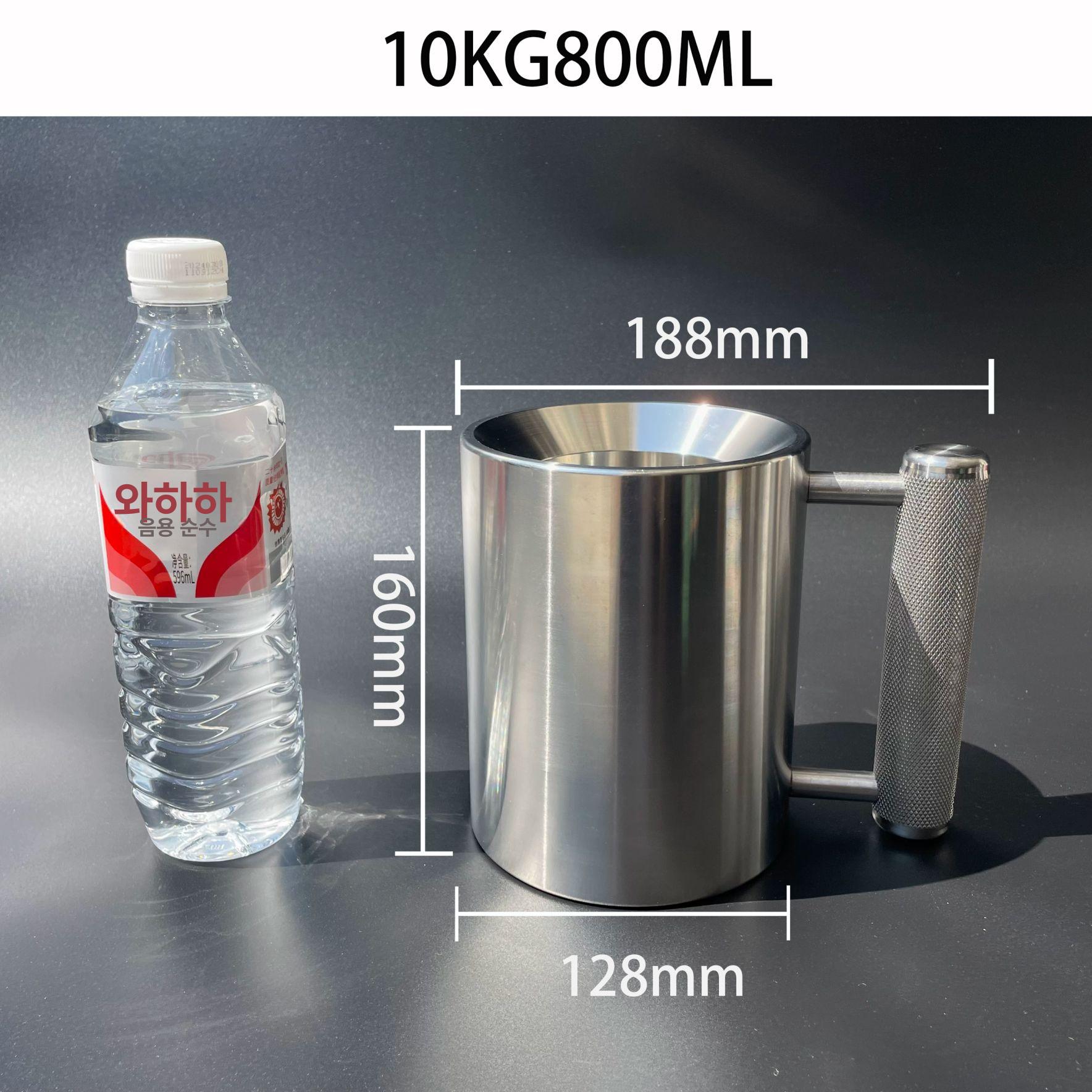 헬창 덤벨 10kg 스테인리스 중량 머그컵 무거운 웨이트 홈트 근력 운동기구 - 상세 이미지 5