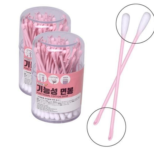 일체형 기능성 면봉 휴대용 면봉 귀이개 개별포장 국산 - 상품 이미지