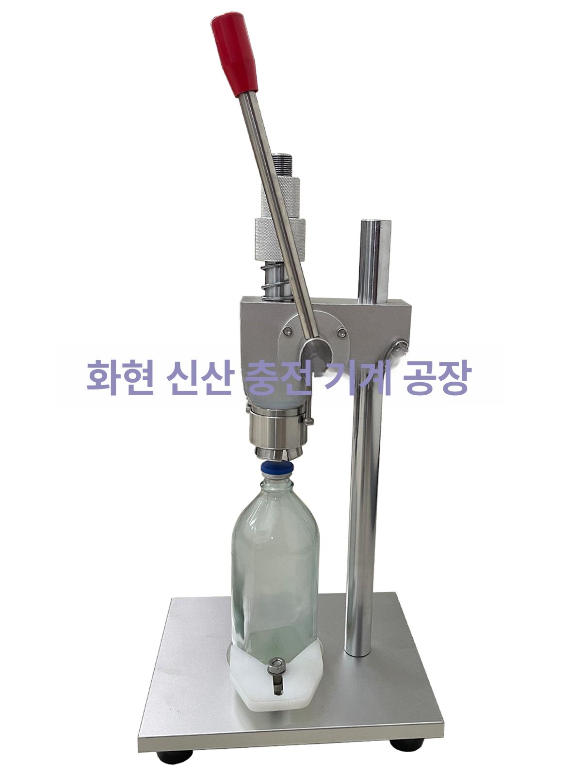 수동 캔시머 바이알 압축기 밀봉기계 데스크탑 씰링기 프레스 플라스틱 뚜껑 안전캡 공압 - 상세 이미지 5