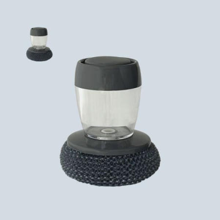 수세미세트 설거지솔 세제통 일체형 디스펜서 팜브러쉬 주방수세미 냄비 프라이팬 기름때제거 철수세미