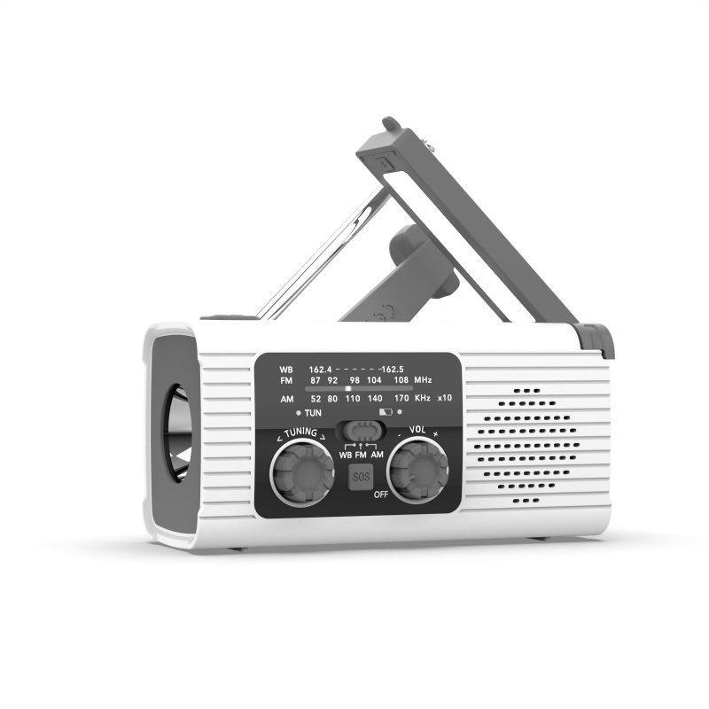 수동식 라디오 핸드 크랭크 비상 캠핑 재난 손전등 스피커 라이트 등산 음악재생 - 상세 이미지 4