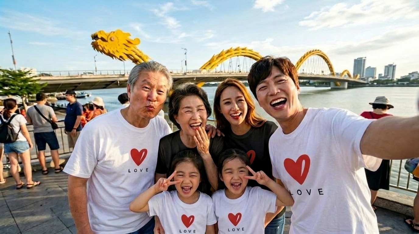 몽피마피 허그러브 가족티 패밀리룩 돌촬영 여행 사진의상 반팔 맨투맨 - 상세 이미지 5