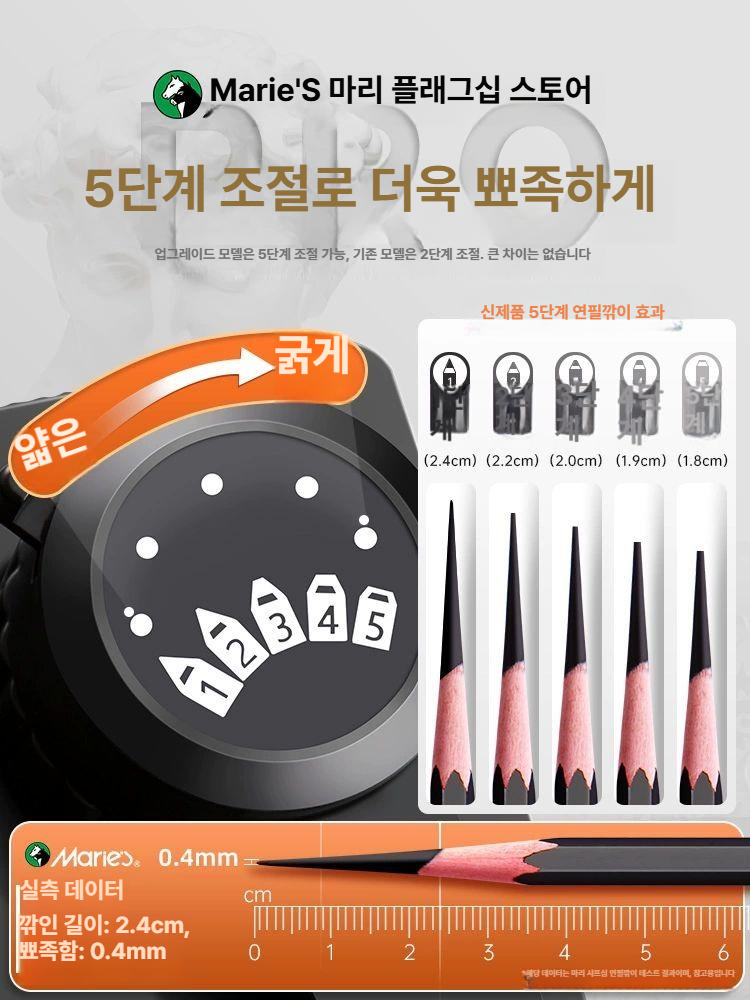드로잉 연필깎이 스케치 미대입시 전문가용 화실용품 소묘 예술 연필샤프너 - 상세 이미지 2