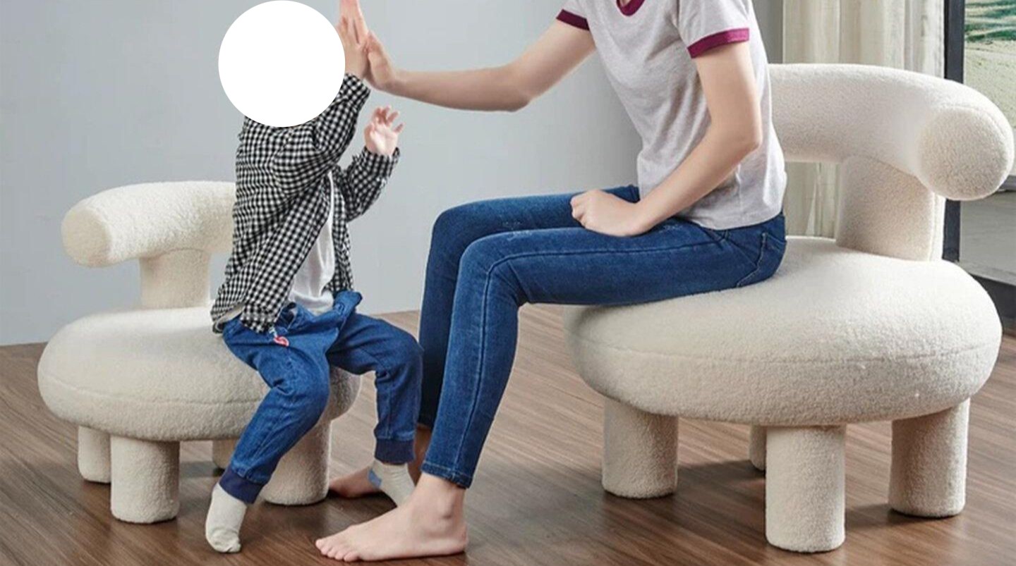 1인용 소파 양털 미니 싱글 램스울 퍼 쇼파 플러시 체어 - 상품 이미지