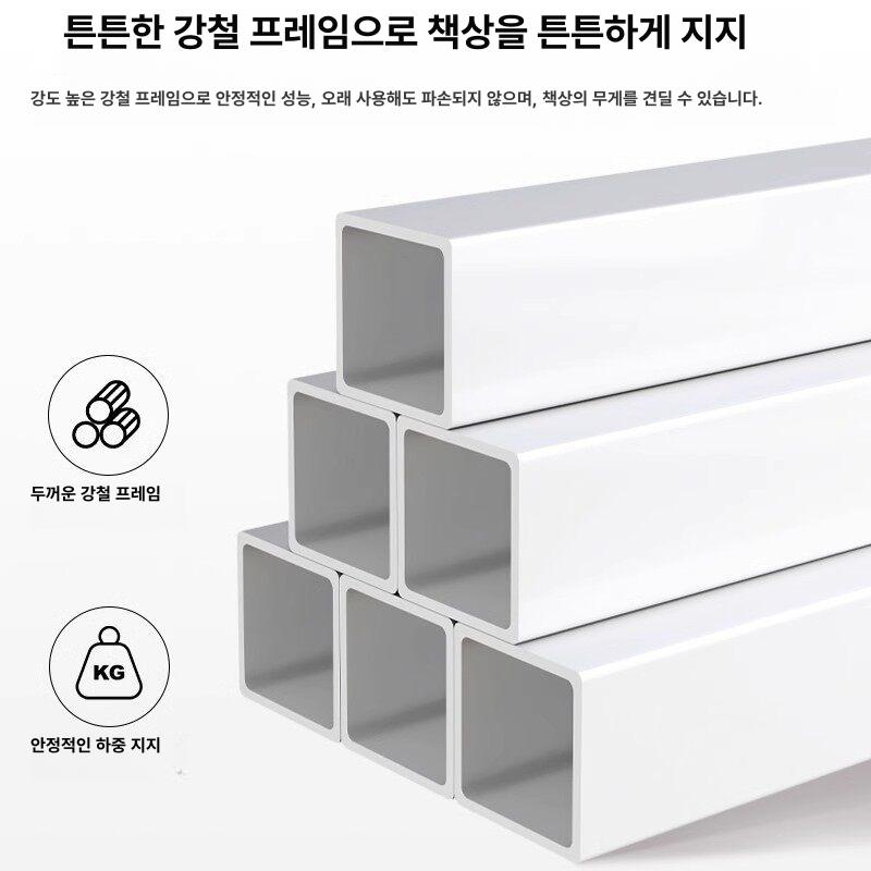 간이 책상 원목 공간분리 공부 활용 테이블 엔틱 사무실 데스크 서재 원룸 접이식 이동식 - 상세 이미지 5