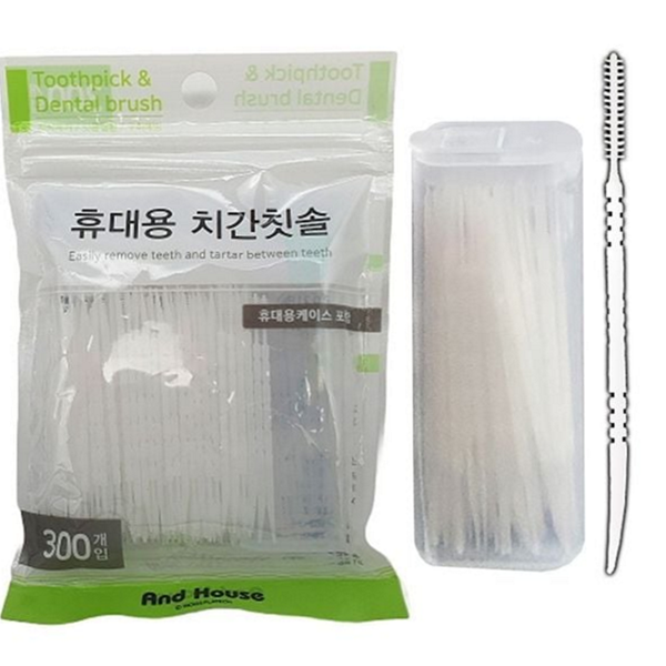 개별포장 휴대용 치간 칫솔 여행용 치간 칫솔 이쑤시개 일회용 - 상품 이미지