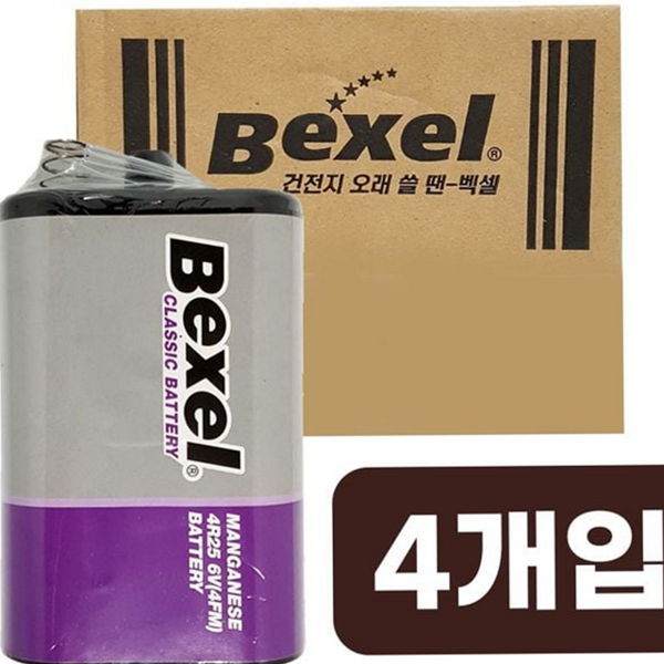 가정용 망간 건전지 비상용 4r25 건전지 무수은 대용량 - 상품 이미지