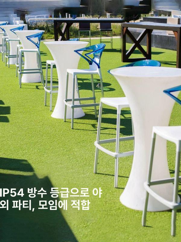 조명 테이블 LED 원형 탁자 바테이블 라운지 무선 스탠드 카페 인테리어 - 상세 이미지 4