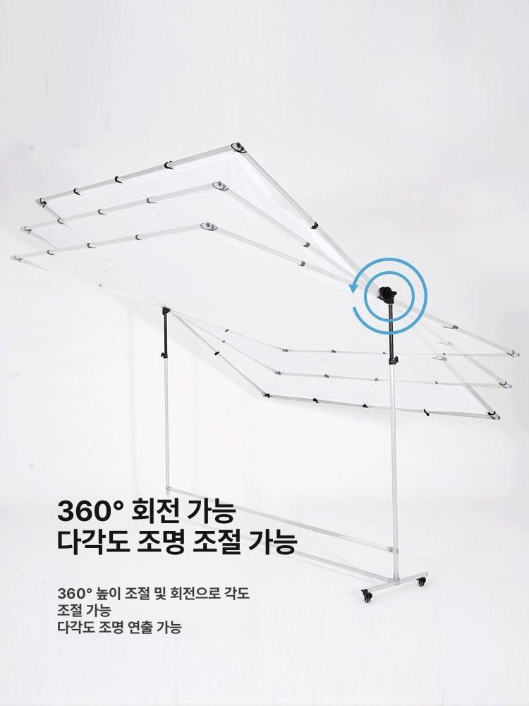 방송국 디퓨저 흰색 스튜디오 회전식 반사판 스크린 컨트롤 라이트패널 촬영용 - 상세 이미지 5