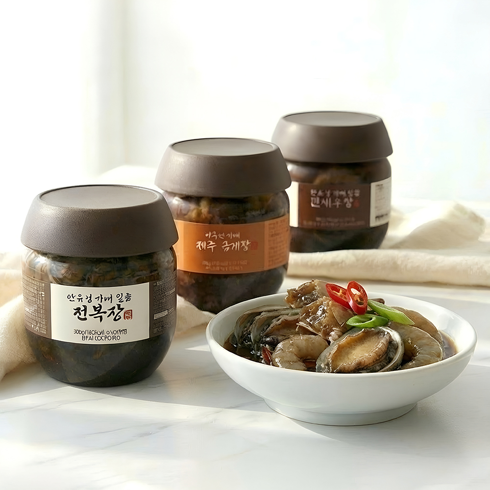 안유성 가매 일품 전복장 깐새우장 금게장 3종세트 - 상세 이미지 4