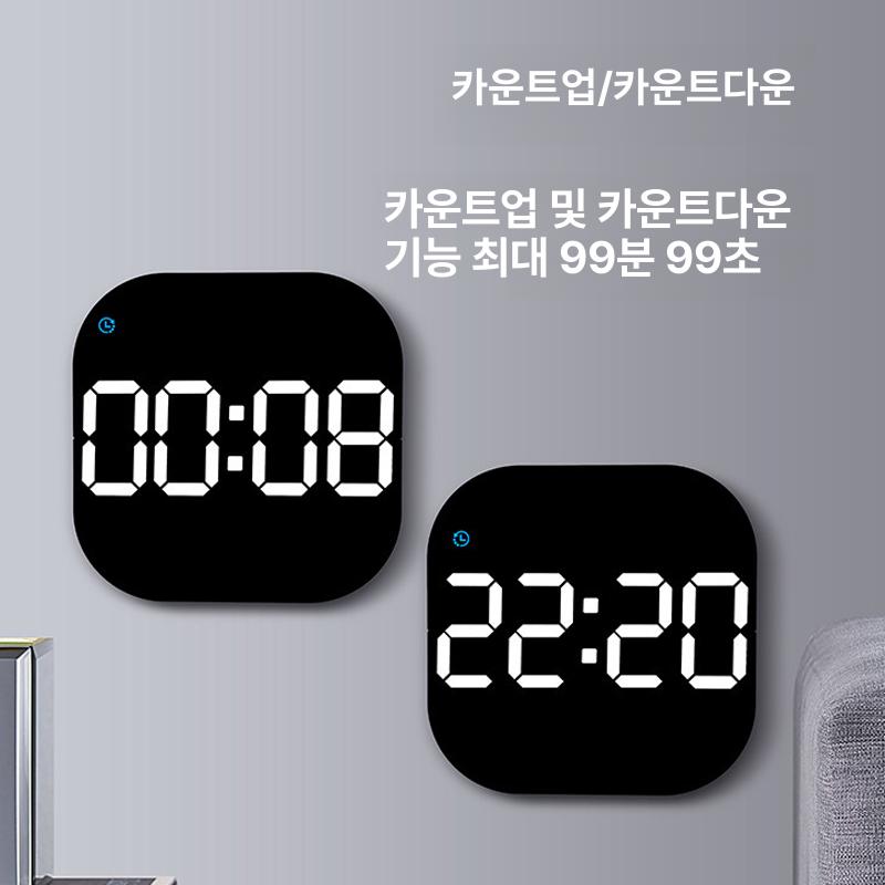 사무실 벽걸이시계 디지털 온습도 클럭 오피스 날짜표시 모던 인테리어 - 상세 이미지 5