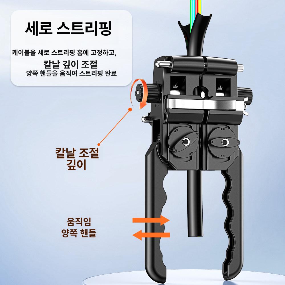 수평 커터 광케이블 외피 탈피기 산업용 광섬유 피복기 스트리퍼 전선 공구 - 상세 이미지 2