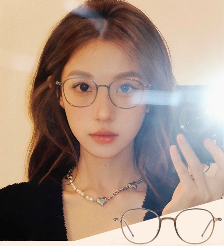 블루라이트차단안경 뿔테 티타늄 안경테 ai 얼굴형에맞는 하금테 안경 명품 안경테 이미지 8