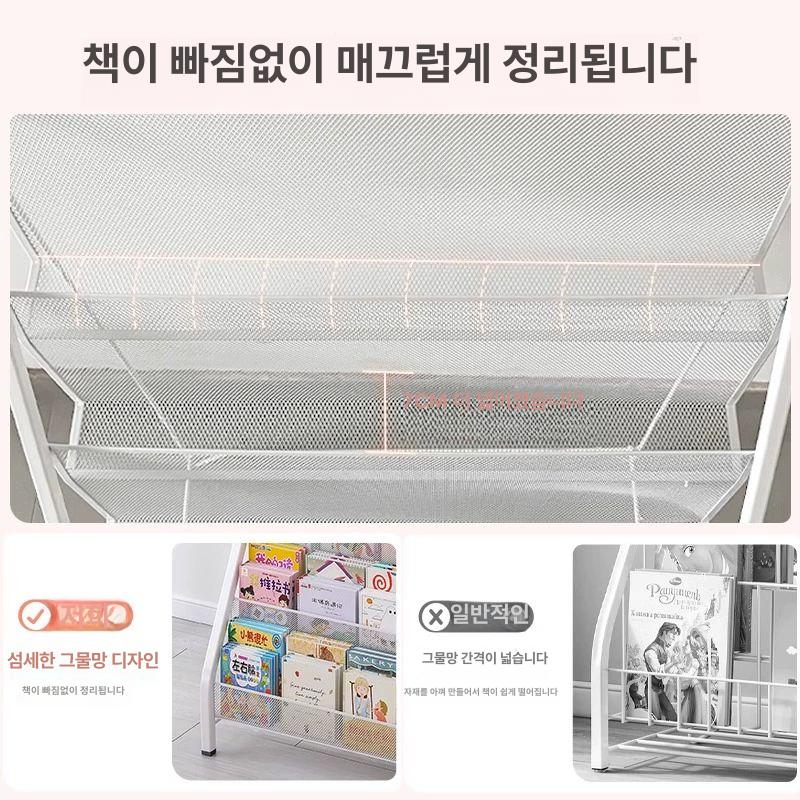 철제 매거진랙 가판대 책진열대 전시 수납 스탠드 서가 디스플레이 선반 인테리어 - 상세 이미지 2