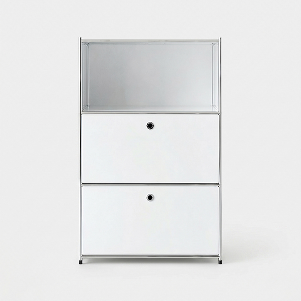 심플리 수납장 BC262 770x400x1200mm, 3단, 퓨어화이트 2671.4296 - 메인 이미지