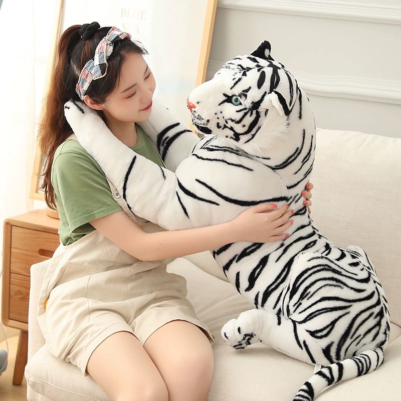 대형 호랑이 봉제인형 리얼 실제같은 인형 애착 쿠션 선물 동물 모형 새끼호랑이 장식소품 - 상세 이미지 3