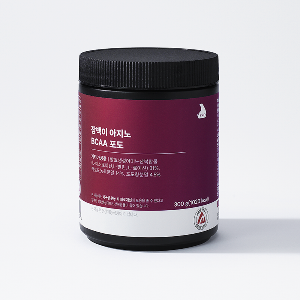 잠백이 BCAA 아미노산 애플레몬 500g 100서빙 - 메인 이미지