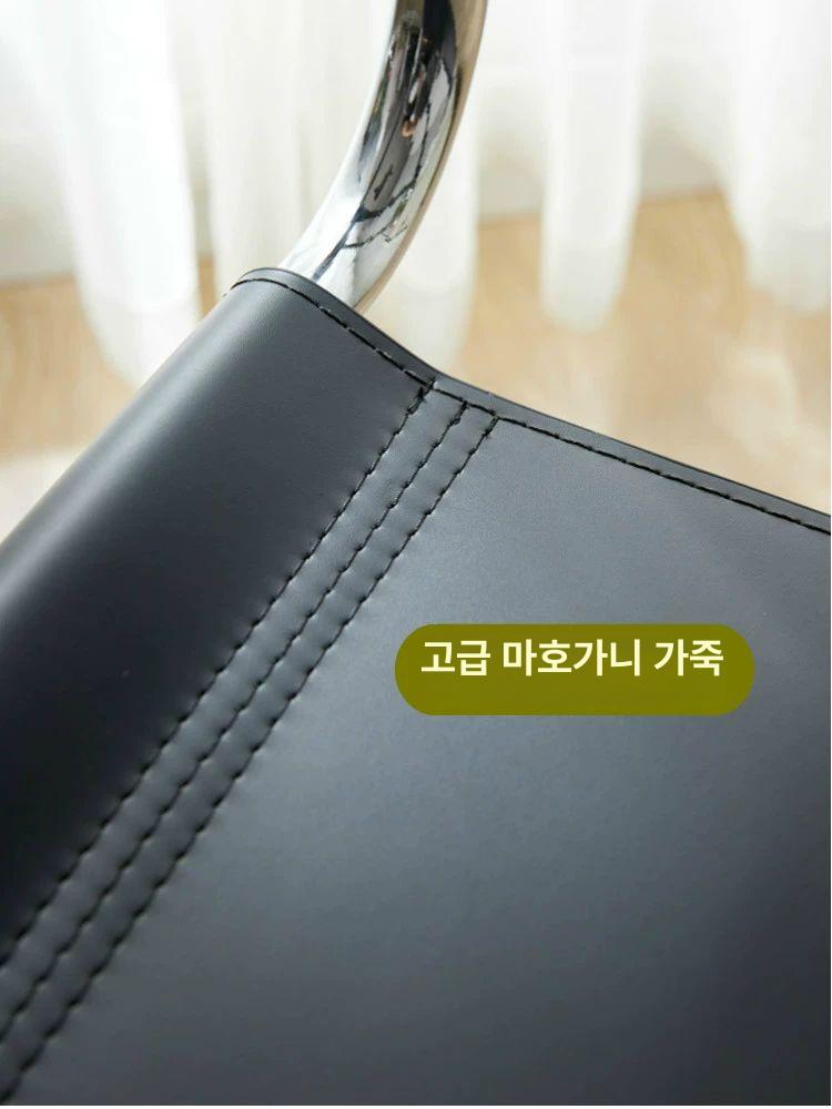 카페 스툴 의자 월넛 원형 사각 간이 우드 원목 보조의자 스툴의자 식탁 북유럽 낮은 - 상세 이미지 5