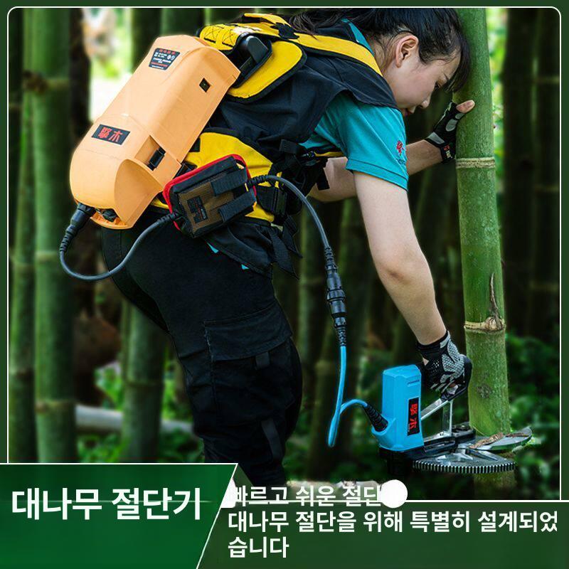 전기 파죽기 충전식 대나무 휴대용 나무 절단 가지치기 벌목 커터 전정 도구 - 상세 이미지 3