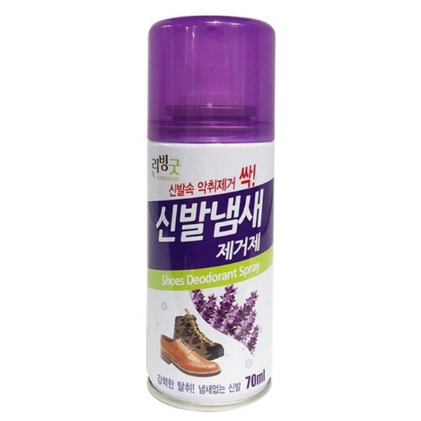 휴대용 신발 발냄새 제거제 스프레이형 신발 탈취제 운동화 70ml 생활 - 상품 이미지