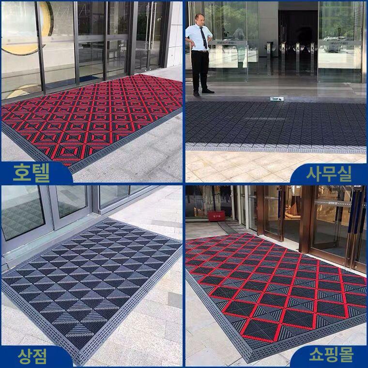 조립 블럭 발판 매트 로비 미끄럼방지 관공서 업소용 발매트 프라스틱 재생 바닥재 - 상세 이미지 2