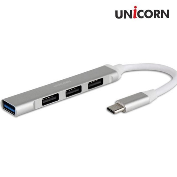 멀티포트 c 타입 usb 허브 알루미늄 usb 4 포트 허브 - 상품 이미지