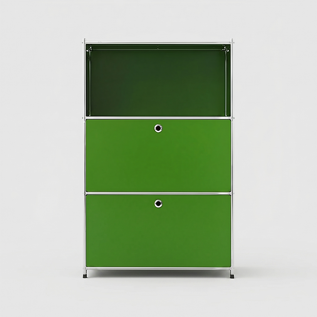 심플리 수납장 BC262 770x400x1200mm, 3단, 그린 8223.2733 - 메인 이미지