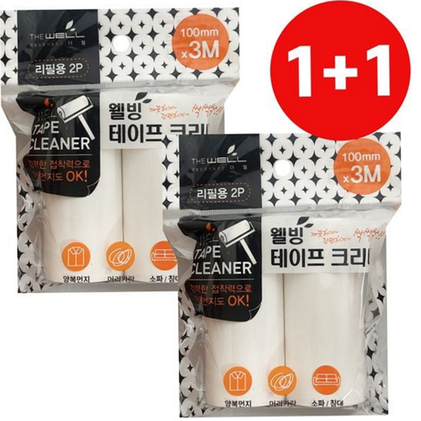 가정용 테이프 클리너 리필 롤러형 청소 롤러 리필 먼지 제거 - 상품 이미지