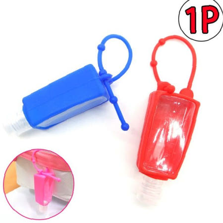 외출용 손소독제 용기 30ml 실리콘케이스 휴대 위생용품 여행용 공병