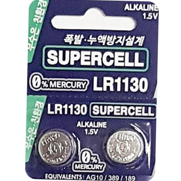 알카라인 lr1130 건전지 무수은 버튼셀 건전지 시계 소형 - 상품 이미지