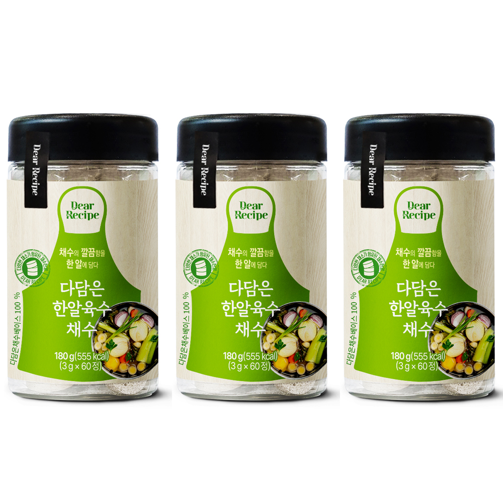 다담은 한알 코인육수 동전 조미료 채소, 60개입, 3개 - 상품 이미지