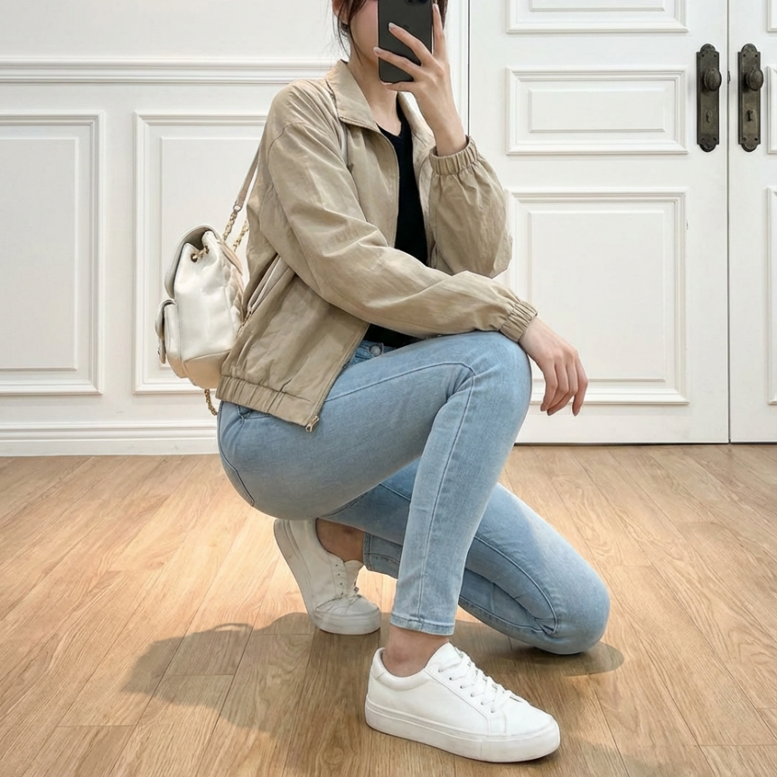 고퀄리티 가죽 금장 체인 복조리 데일리 퀄팅 미니 백팩 - 상세 이미지 3