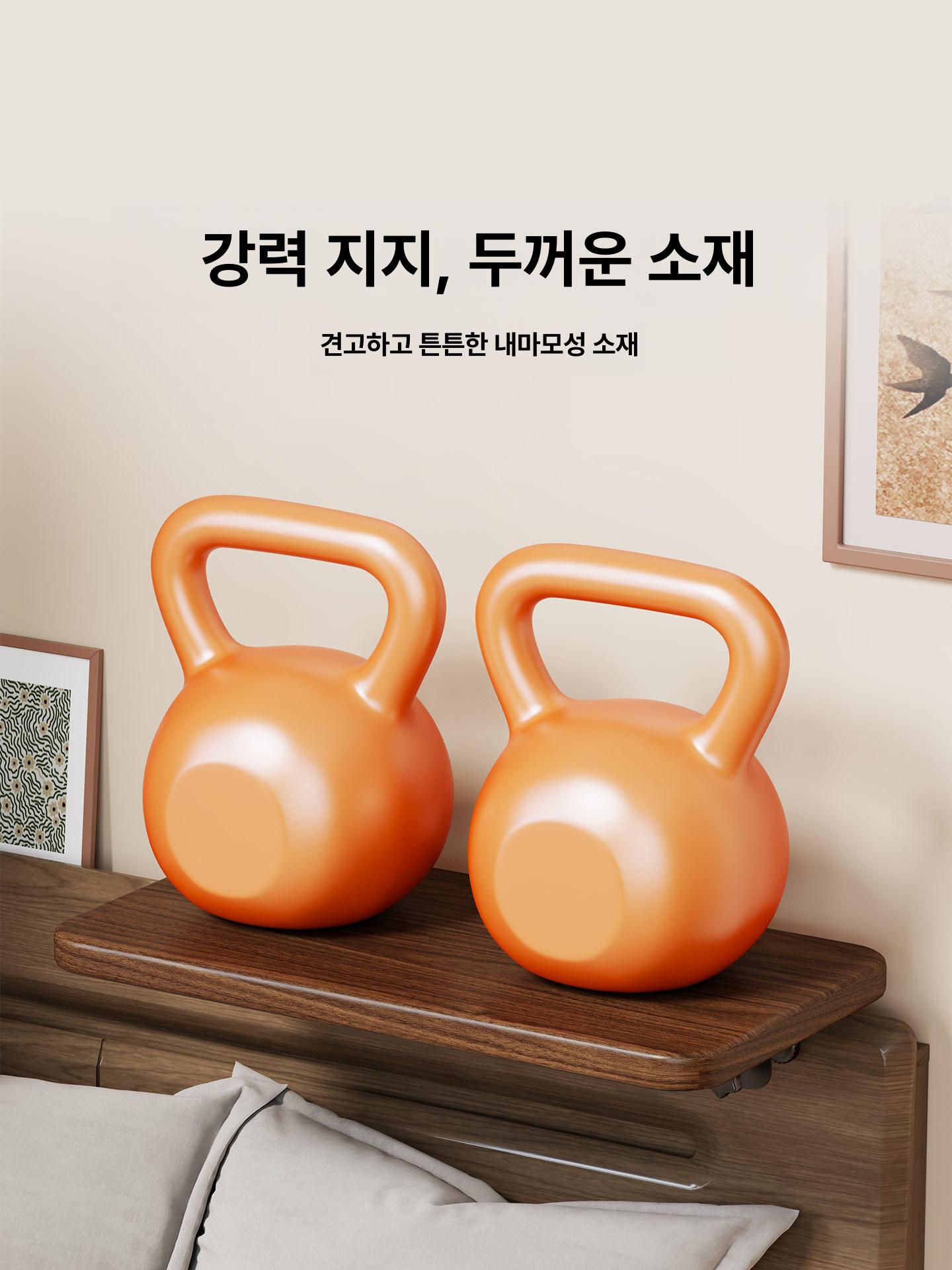 협탁 침대선반걸이 사이드 원목 침대 컵홀더 컬러 침대수납걸이 나무 원색 트레이 내추럴 - 상세 이미지 5