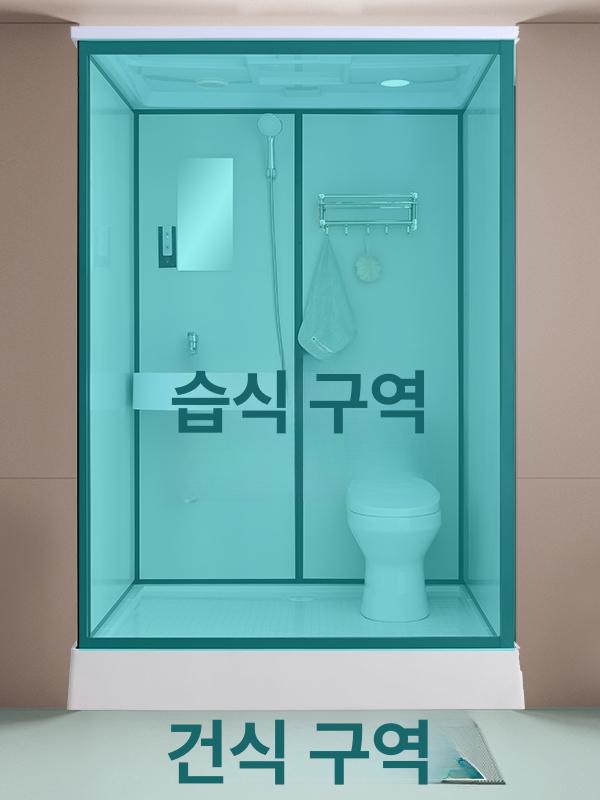 샤워부스 캠핑장 변기 화장실 조립식 상품 샤워실 야외 간이 이동식 간이샤워장 간이화장실 - 상세 이미지 3