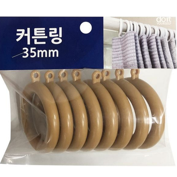플라스틱 커튼 링 원형 커튼 고리 홈데코 안방 부자재 - 상품 이미지
