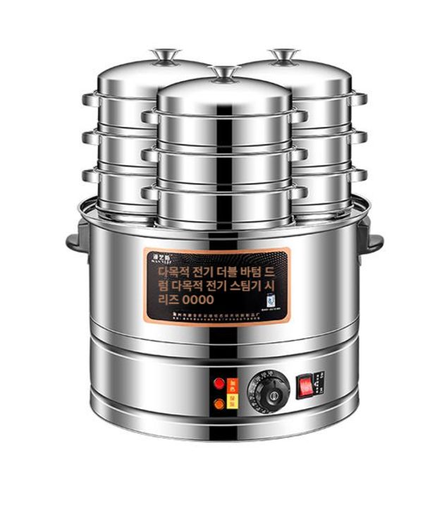 업소용 찜기 만두 찜솥 분식점 스티머 증기선 증숙기 찜통 호빵 떡 찜냄비 냄비 대용량 - 상세 이미지 2